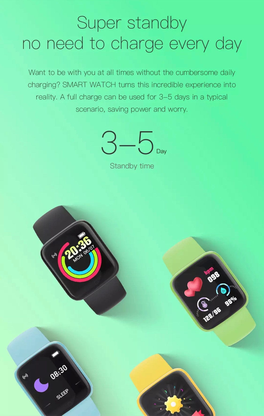 Smart Watch South Africa Watches Green Y68 Smart Watch Green