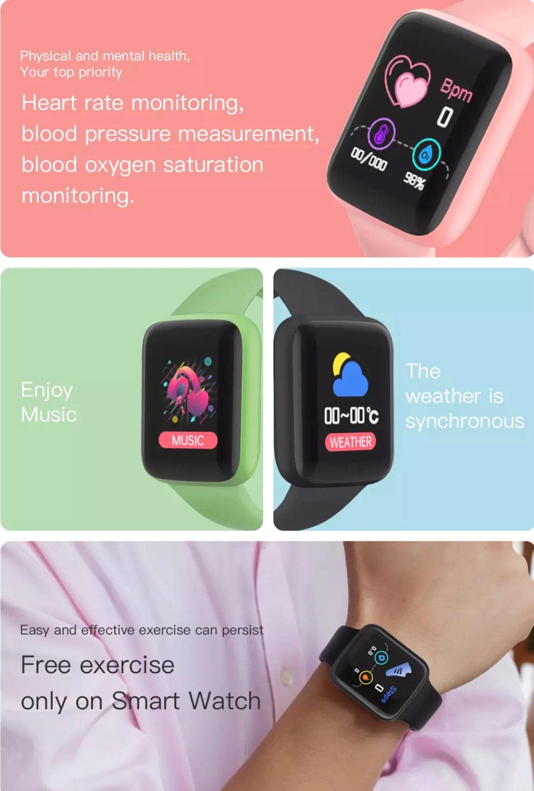 Smart Watch South Africa Watches Green Y68 Smart Watch Green