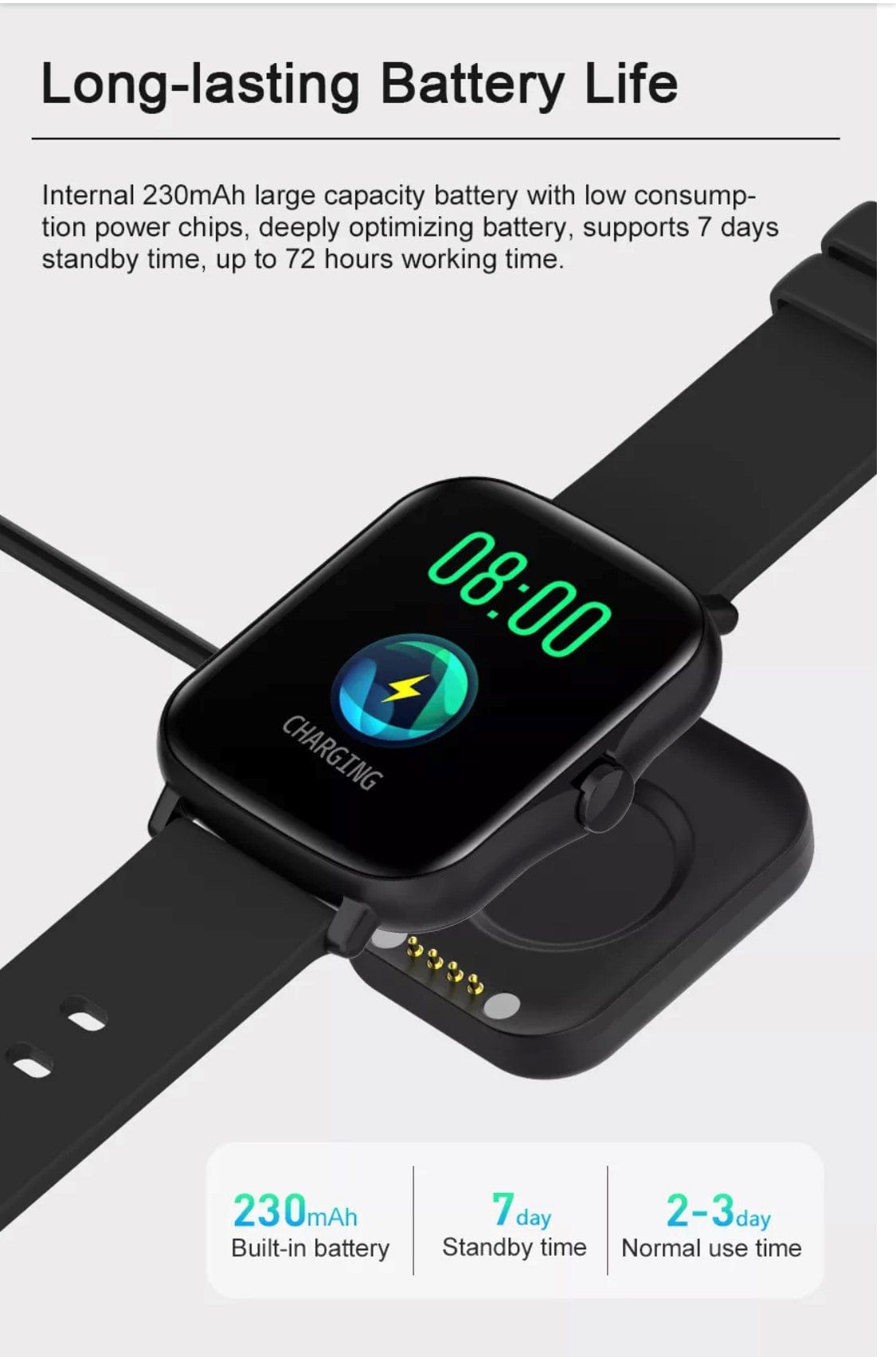 Smart Watch South Africa Watches Light Gray SMARTOBY P8 MAX Light Gray With BT Call