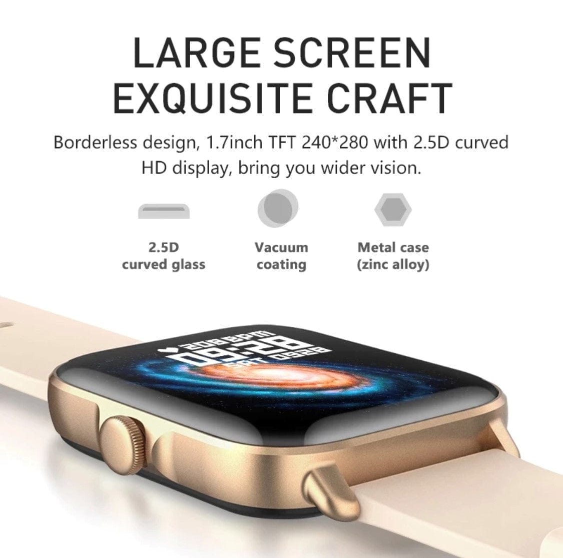 Smart Watch South Africa Watches Pink Smartoby P28 Plus Pink with Bluetooth Calling -- Extra Straps Availible