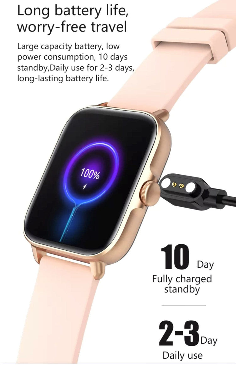 Pink Plus Smart Watch with BT caliing - Smart Watch SA