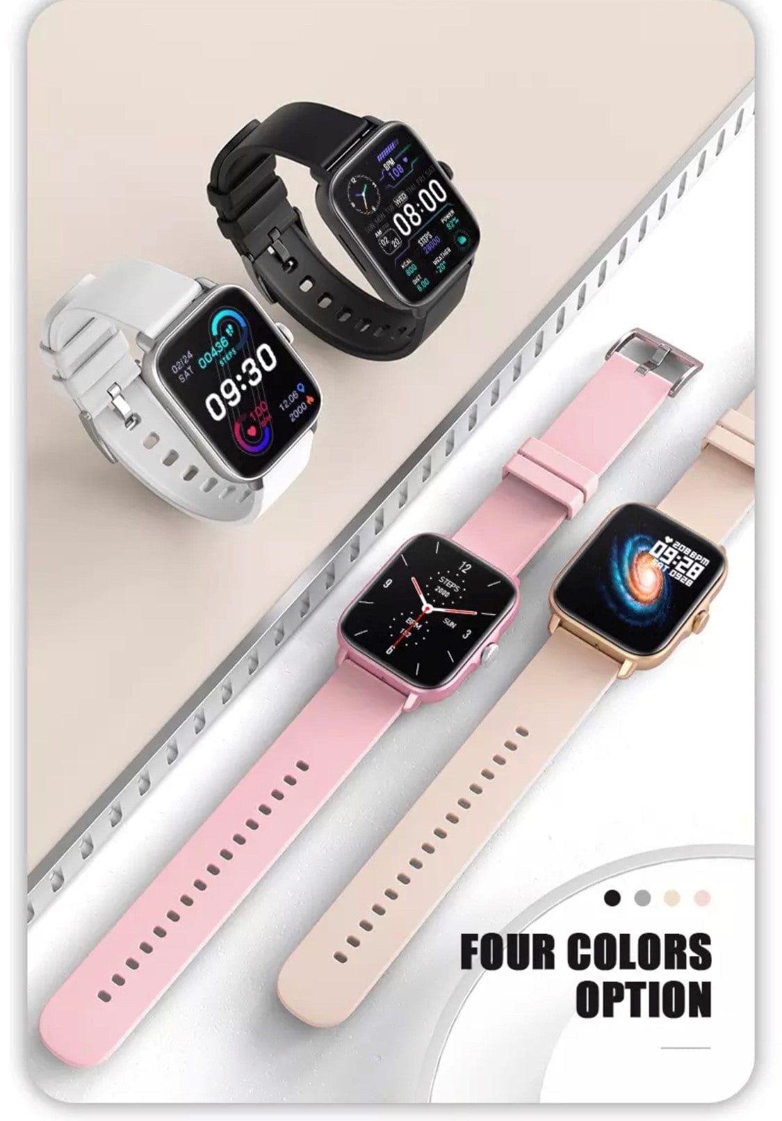 Smart Watch South Africa Watches Silver &  Quot Smartoby P28 Plus Silver& Quot with Bluetooth Calling  -- Extra Straps Availible