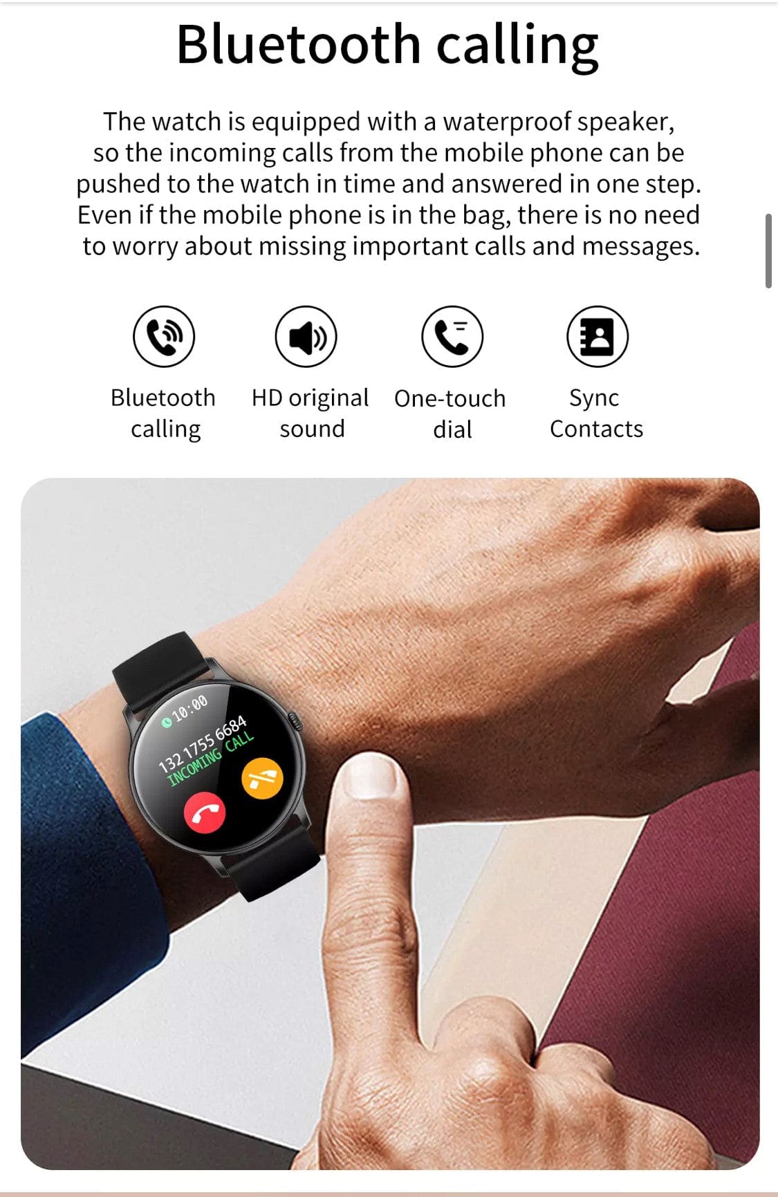 Smart Watch South Africa Watches Silver Smartoby Dafit i10 BT Call Smart Watch Silver