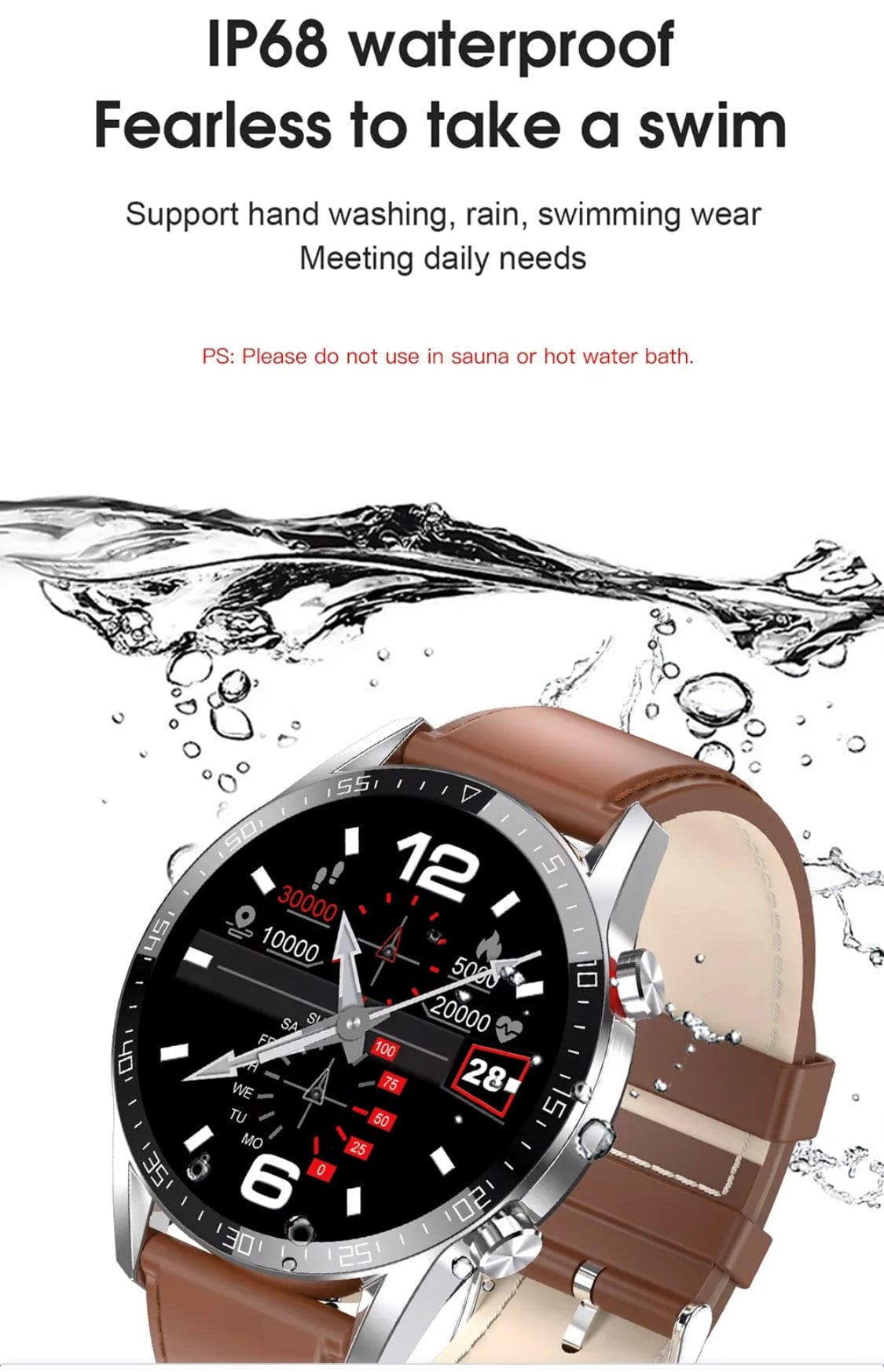 Smartoby L13 High End Silver Smart Watch - Smart Watch SA