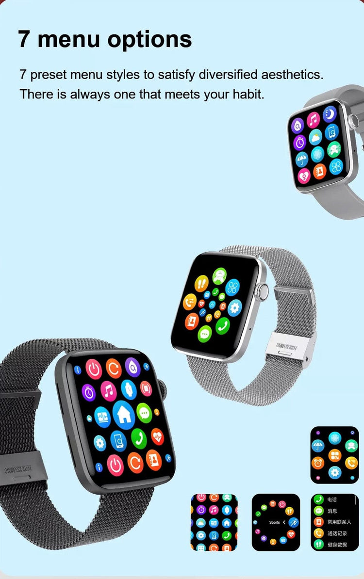 Smart Watch South Africa Watches Silver Smartoby WearPro Series 7 Silver Extra Straps Availible