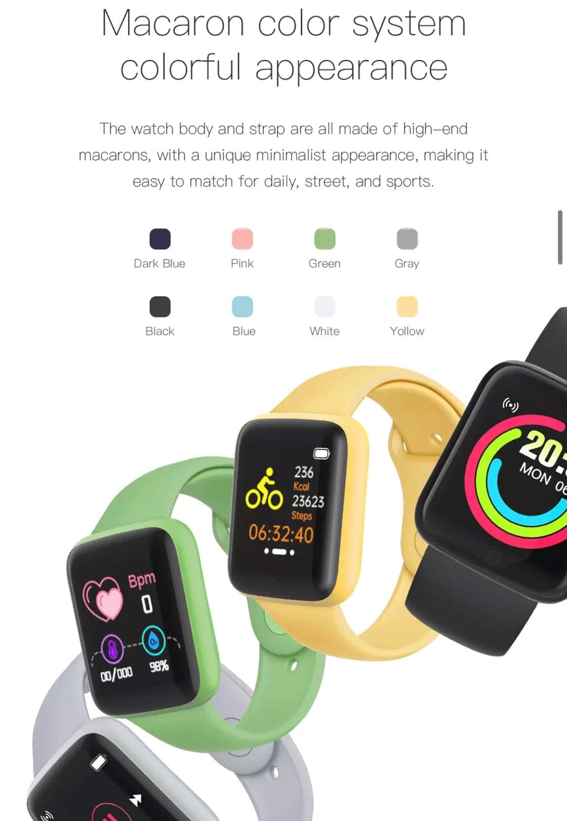 Smart Watch South Africa Watches Yellow Y68 Smart Watch Yellow
