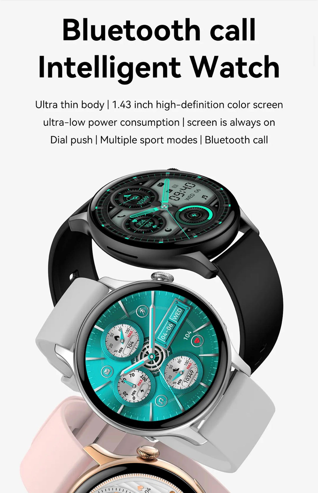 Smartoby Amoled BT Smart Watch