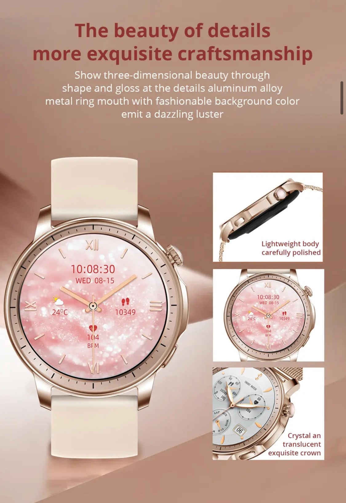 Colmi V65 Gold Smart Watch- Smart Watch South Africa