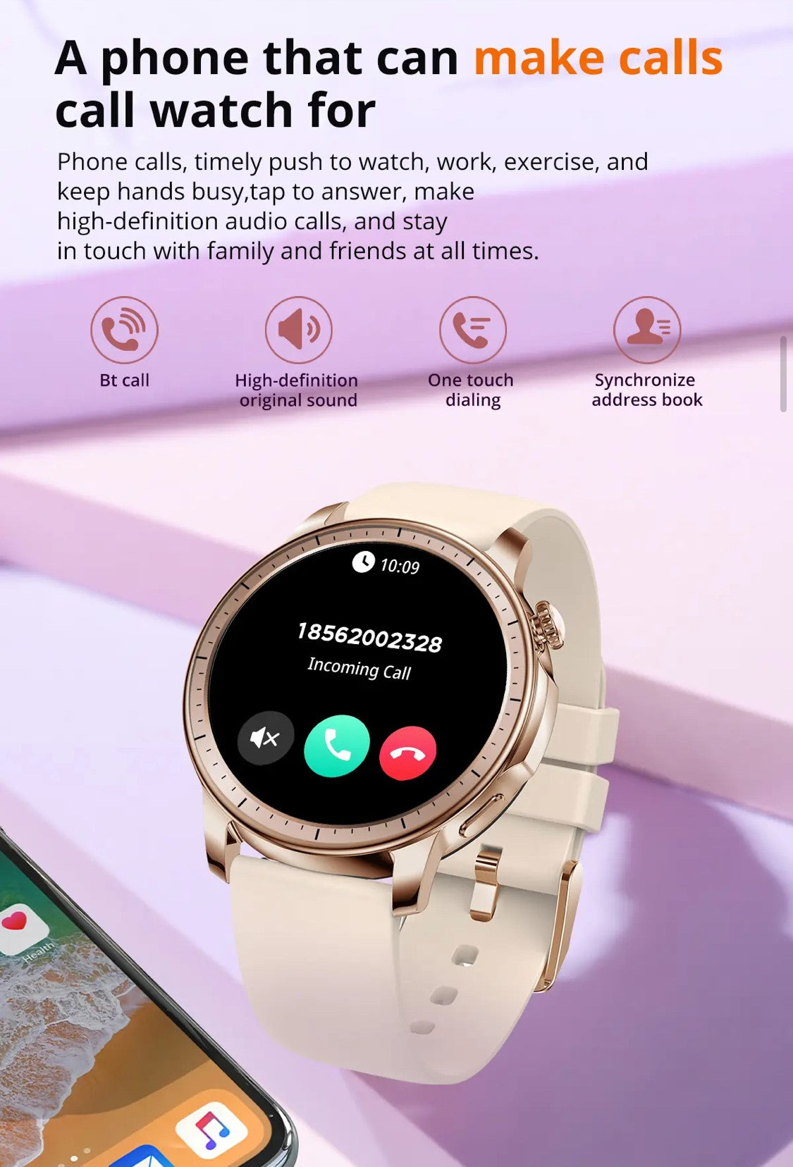 Colmi V65 Gold Smart Watch- Smart Watch South Africa