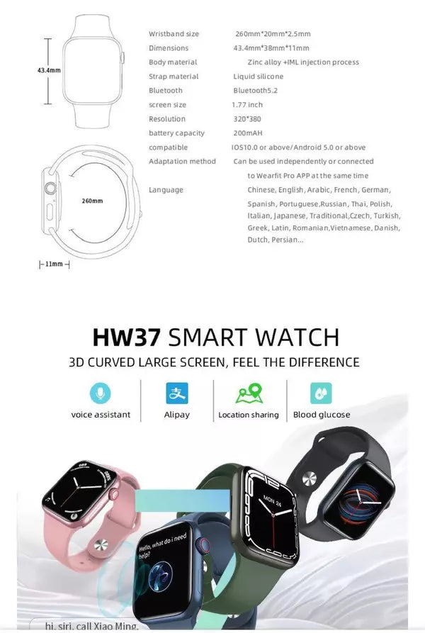HW37 Wearfit Professional Pink-Smart Watch South Africa