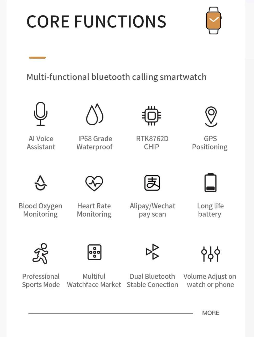 D7 Pro Max Red Smart Watch South Africa