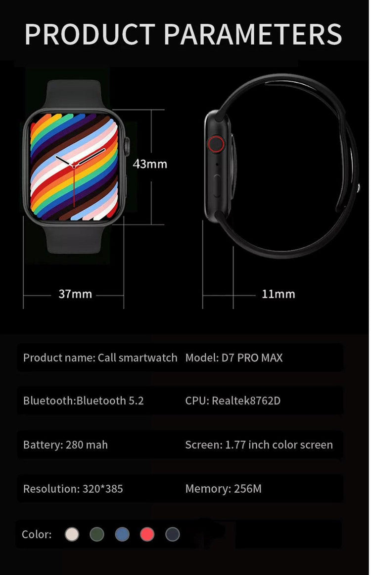 D7 Pro Max Silver Smart Watch South Africa