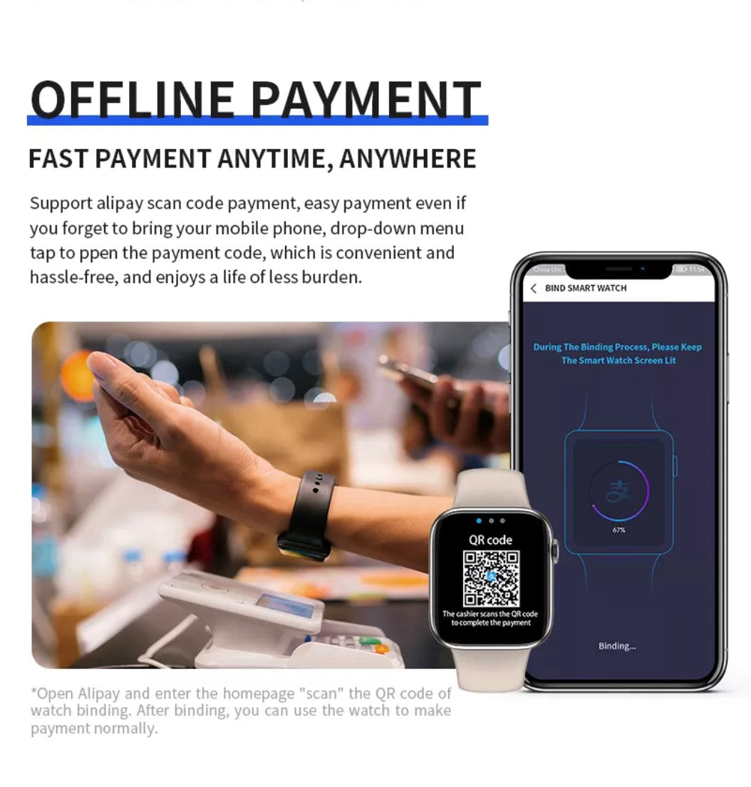 HW 37 Plus  Blue-- Verious Colour Straps Availible at R70 each. Smart Watch South Africa