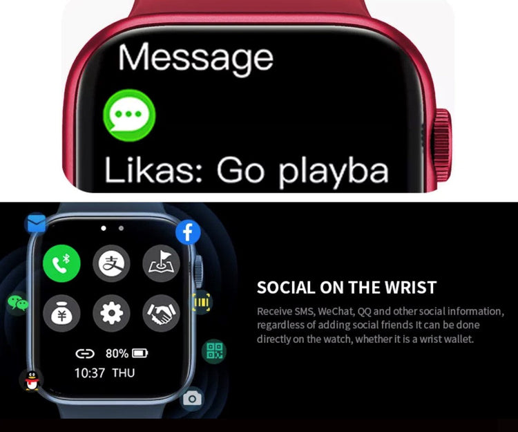 HW 37 Plus  Blue-- Verious Colour Straps Availible at R70 each. Smart Watch South Africa