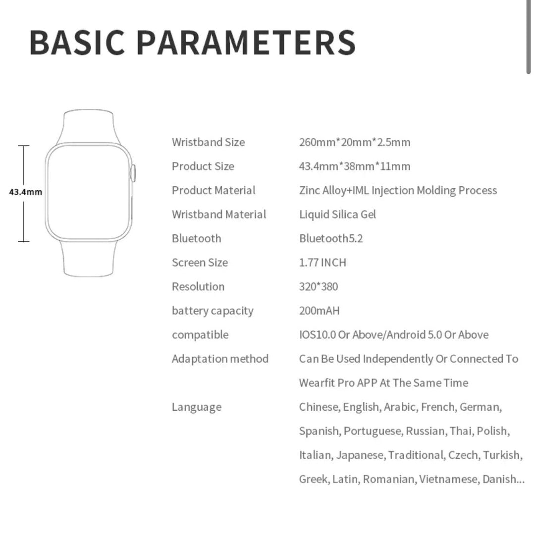 HW 57 Pro Blue -- Verious Strap Colours Availible at R68 Each Smart Watch South Africa