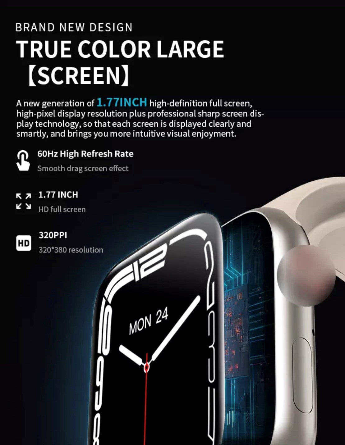 HW 57 Pro Black-- Verious Colours Straps Availible R68 Each. Smart Watch South Africa