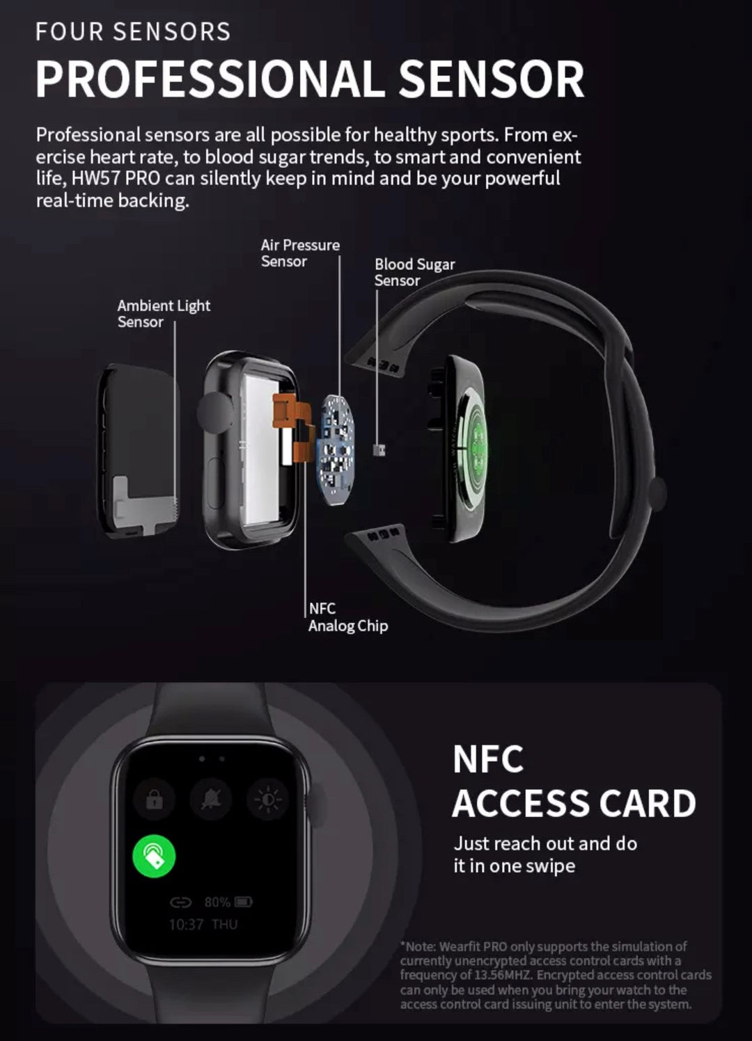 HW 57 Pro Blue -- Verious Strap Colours Availible at R68 Each Smart Watch South Africa