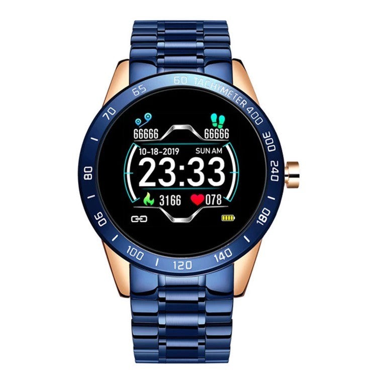 LIGE Smart Watch 122C Blue and Gold-Smart Watch South Africa