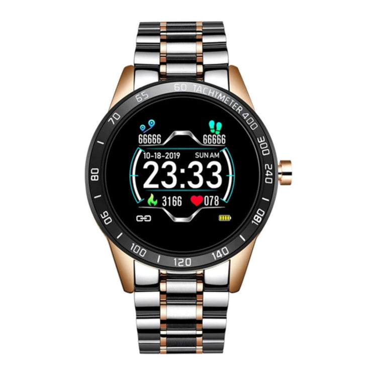 LIGE Smart Watch 122F Black and Gold-Smart Watch South Africa