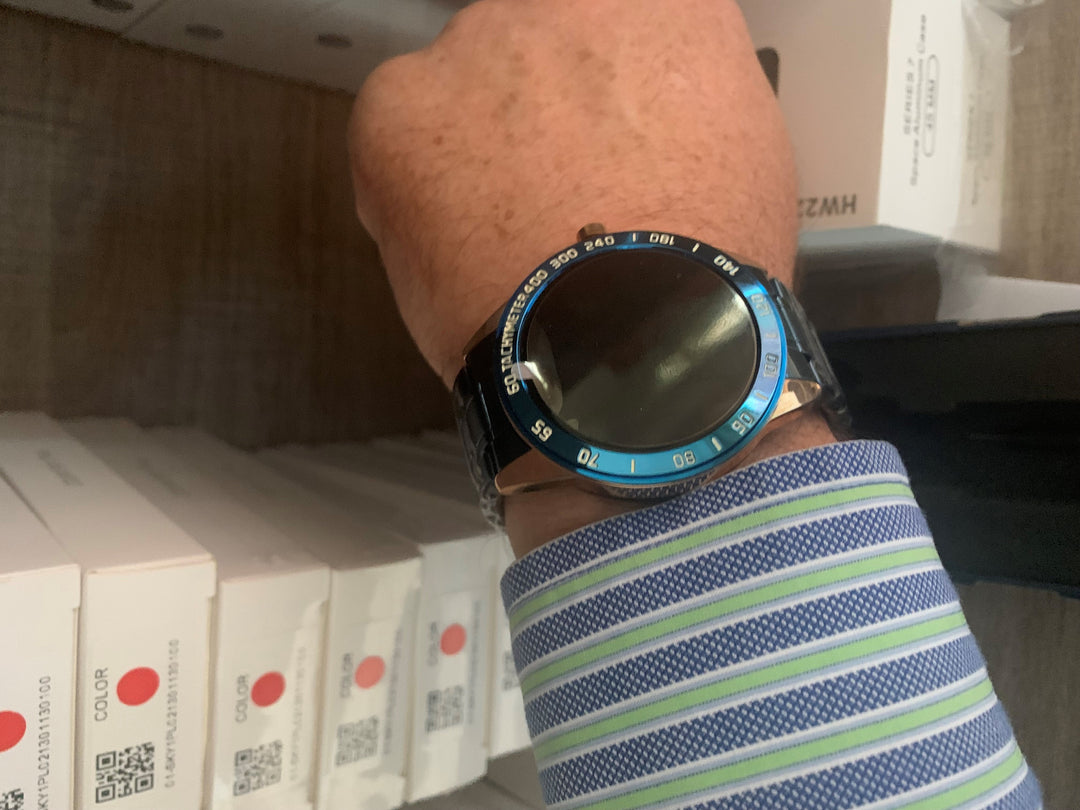 LIGE Smart Watch 122C Blue and Gold-Smart Watch South Africa