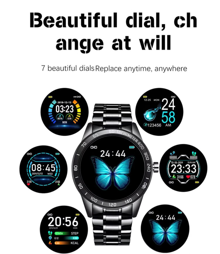 LIGE Smart Watch 122F Black and Gold-Smart Watch South Africa