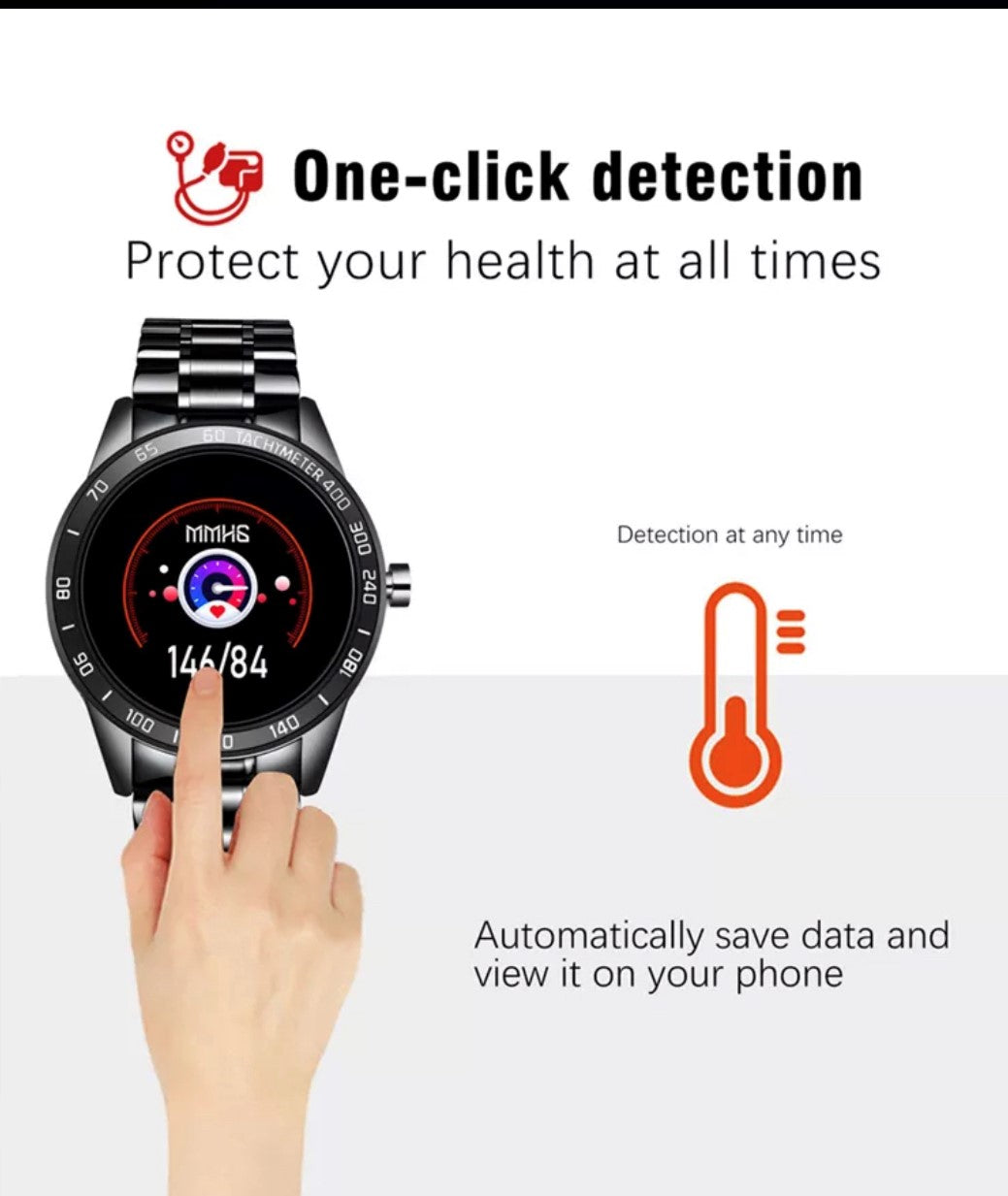 LIGE Smart Watch 122A Silver and Gold-Smart Watch South Africa