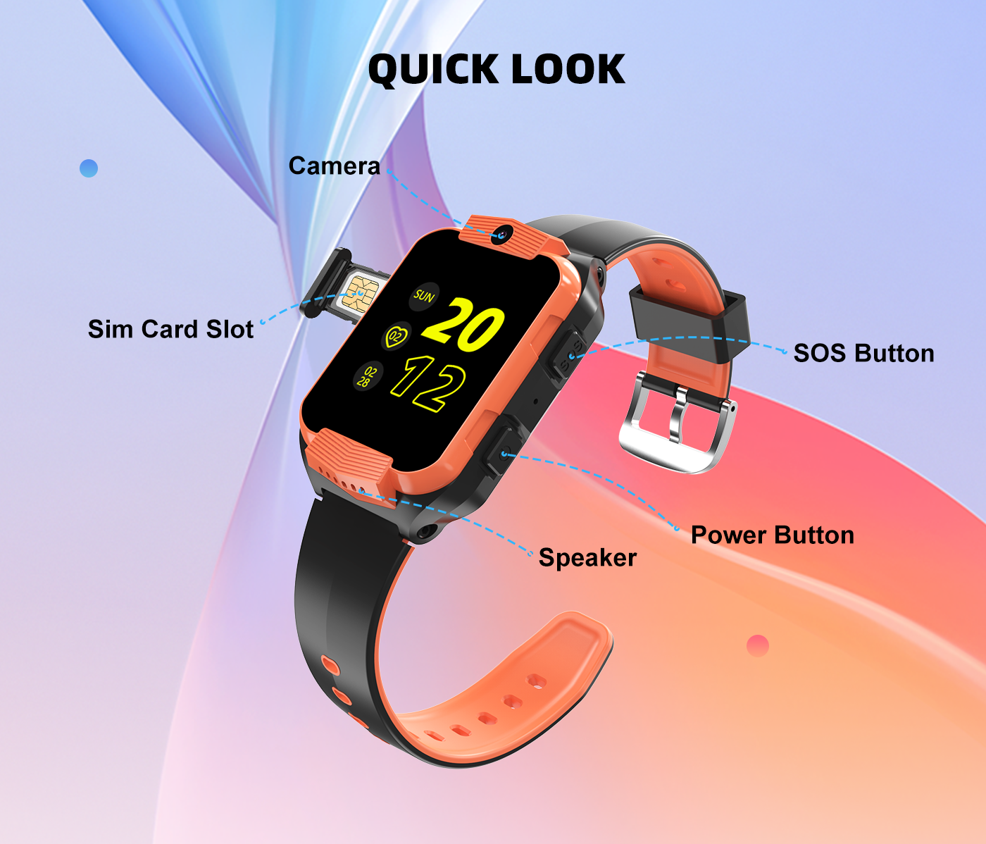 LT 35 Kids Smart Watch Black Smart Watch South Africa