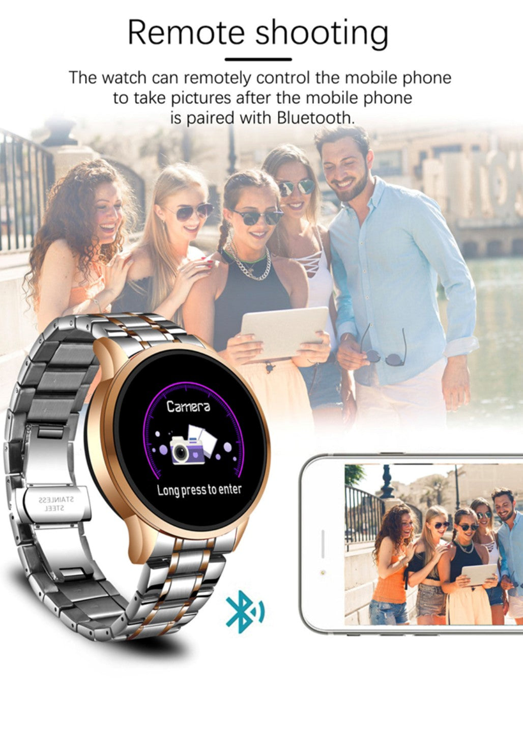 LIGE Fashion Smart watch for Ladies Black Smart Watch South Africa
