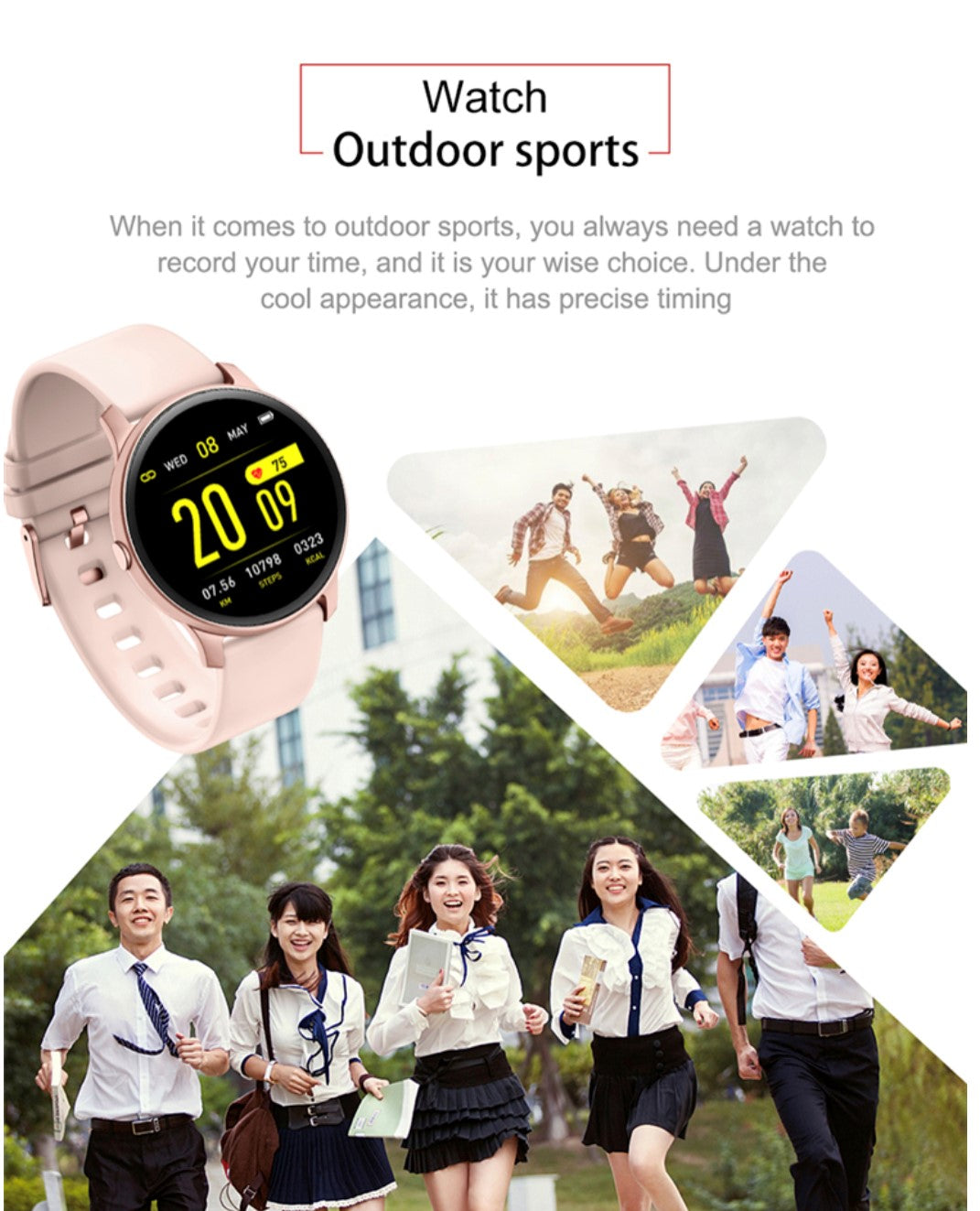 Lige Ultra Thin Smart Bracelet  Black Smart Watch South Africa