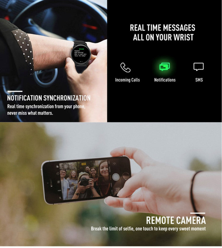 Lige Ultra Thin Smart Bracelet  Black Smart Watch South Africa