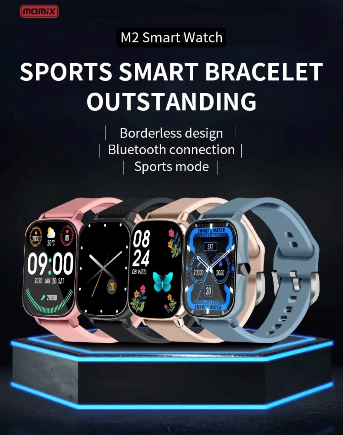 MOMIX M2  Black Smart Watch South Africa