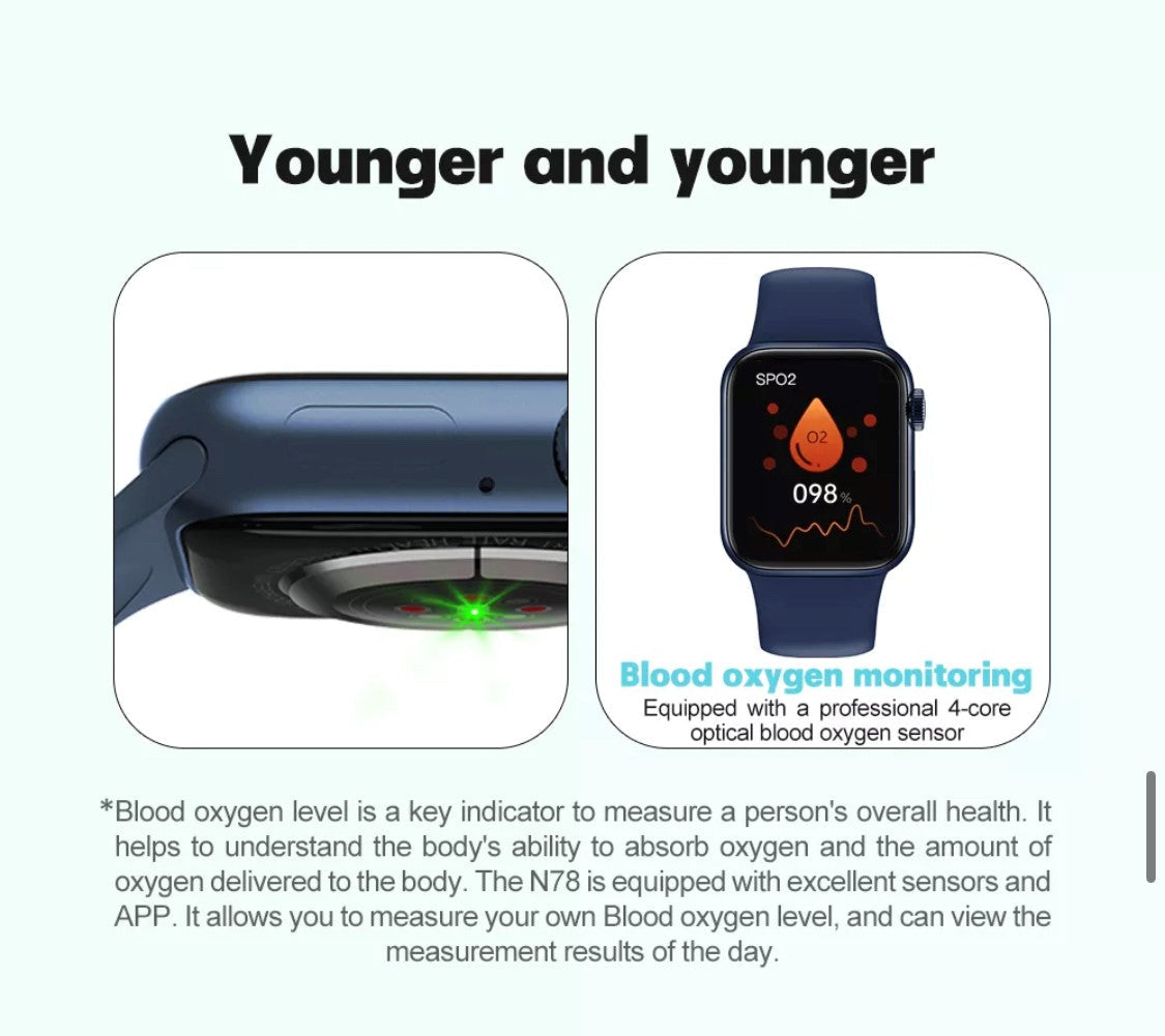 N78 PLUS New--- Blue --Verious Colours Extra Straps Availible R70 each. Smart Watch South Africa