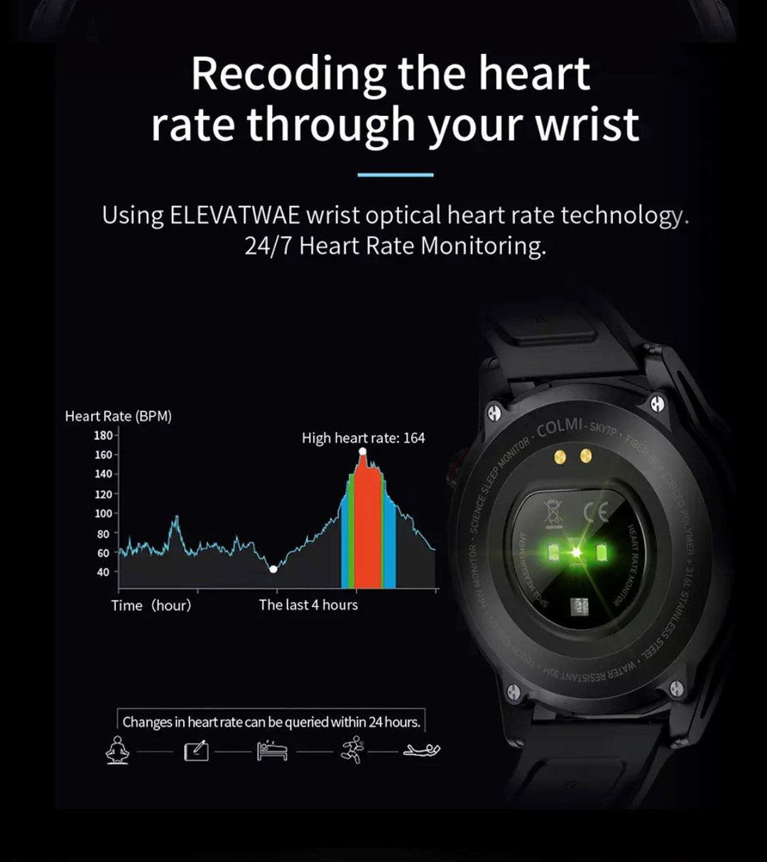 COLMI SKY 7 Pro Black Smart Watch South Africa