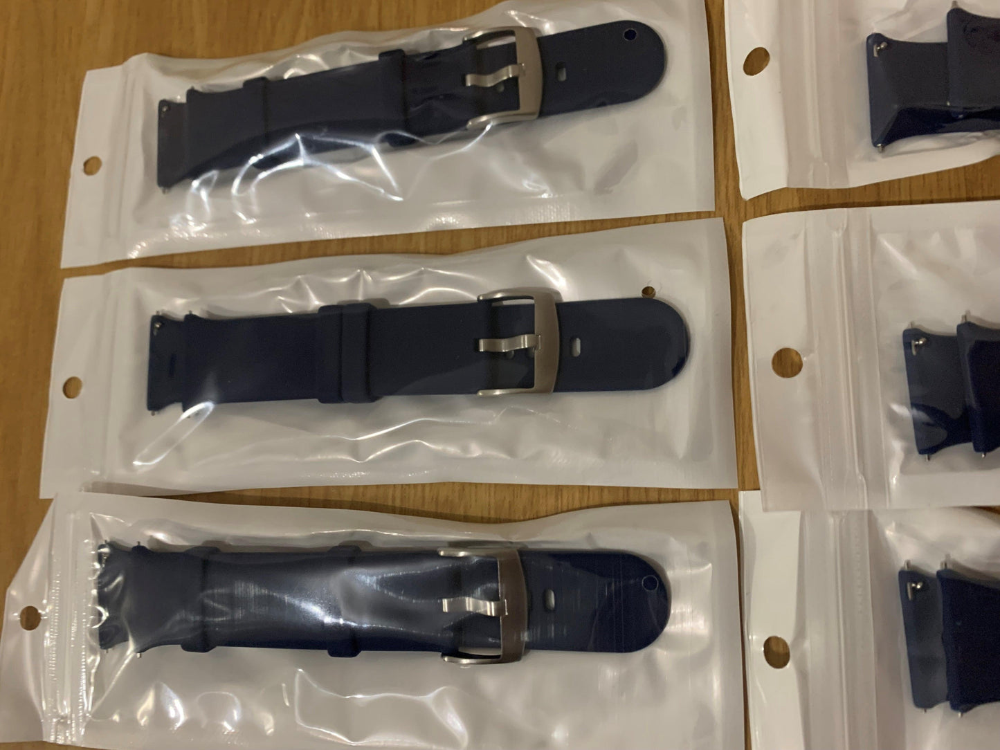 Dark Blue and Silver Silicone Soft Strap 2,5CM standad at pin Smart Watch South Africa