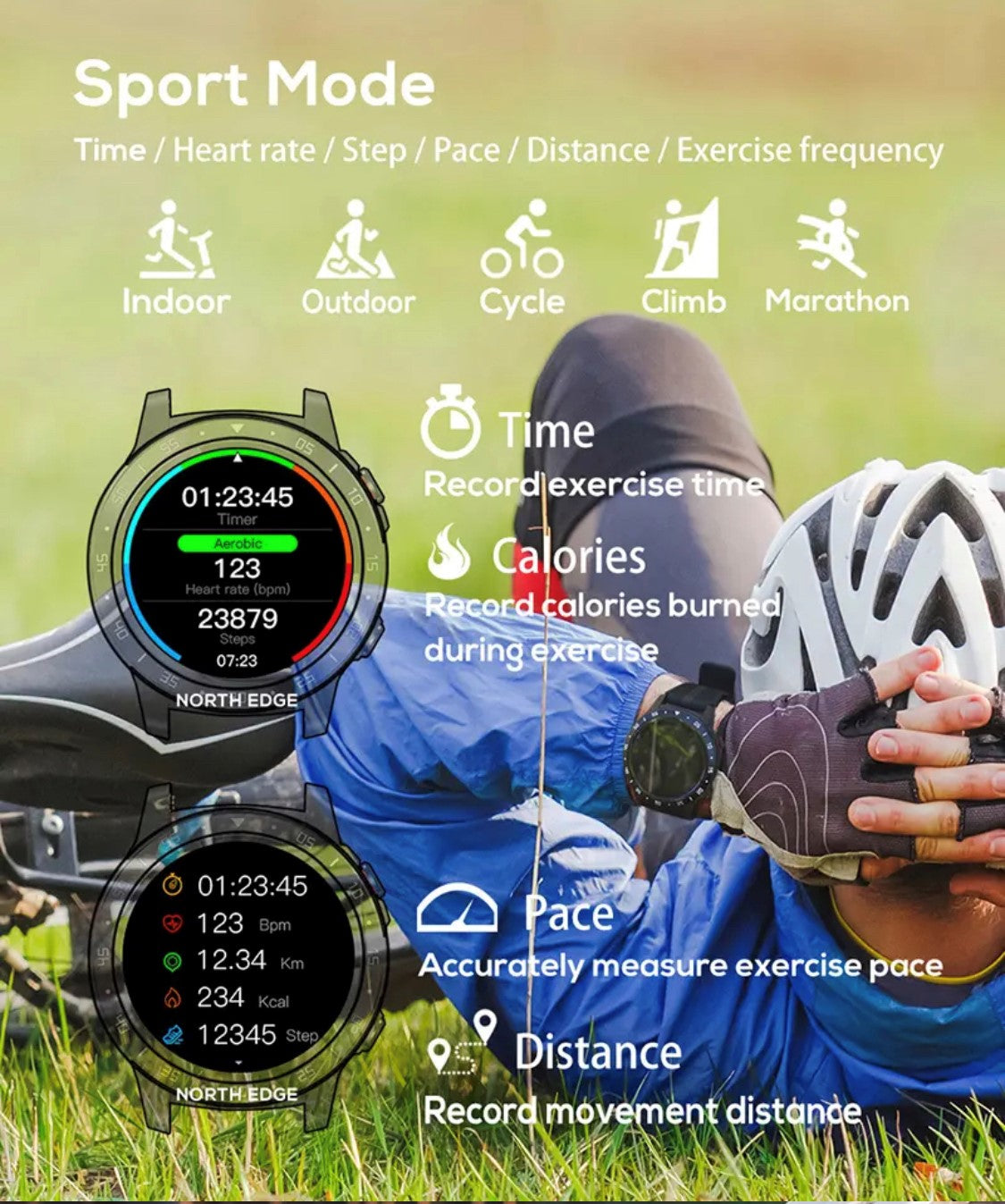 North Edge Cross Fit 2 Blue Smart Watch South Africa