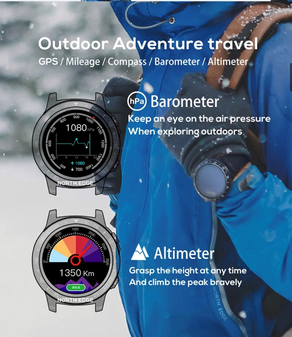 North Edge Cross Fit 2 Blue Smart Watch South Africa