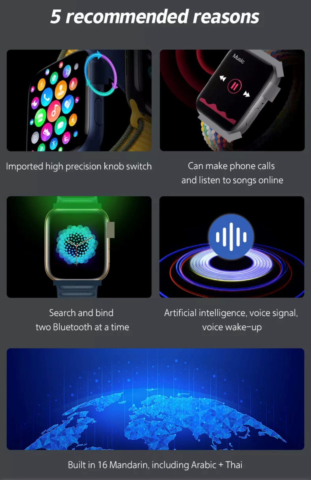 i7 Pro Max Blue Extra Straps Availible Smart Watch South Africa