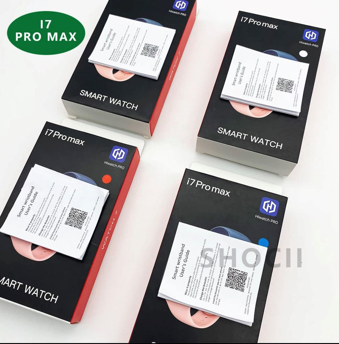 i7 Pro Max Pink Extra Straps Availible Smart Watch South Africa