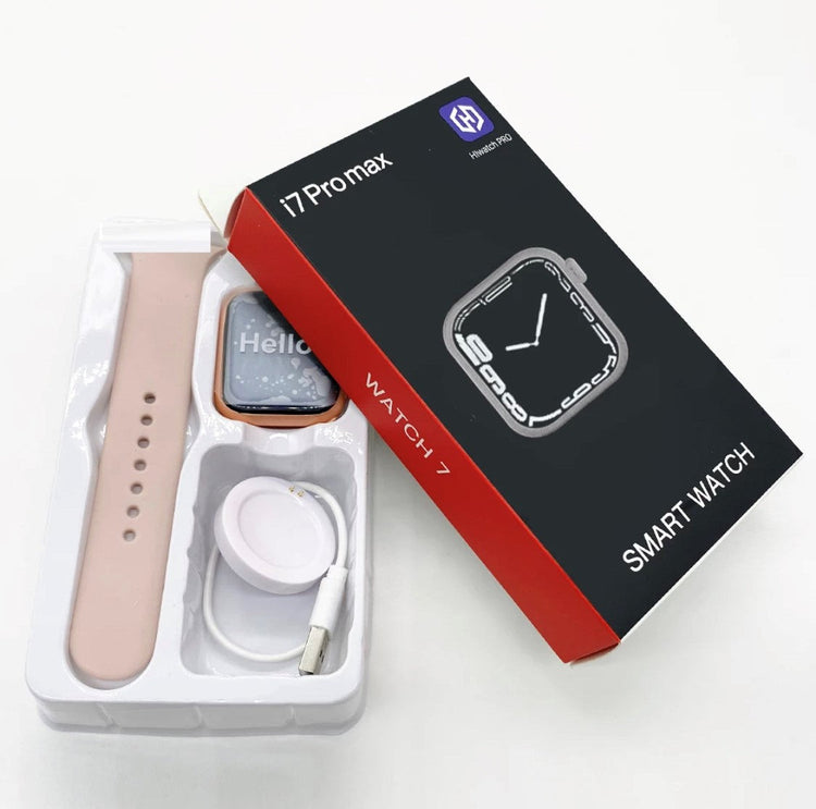 i7 Pro Max RED Extra Straps Availible Smart Watch South Africa