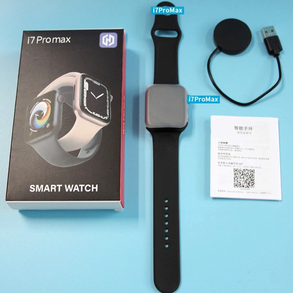 i7 Pro Max Pink Extra Straps Availible Smart Watch South Africa