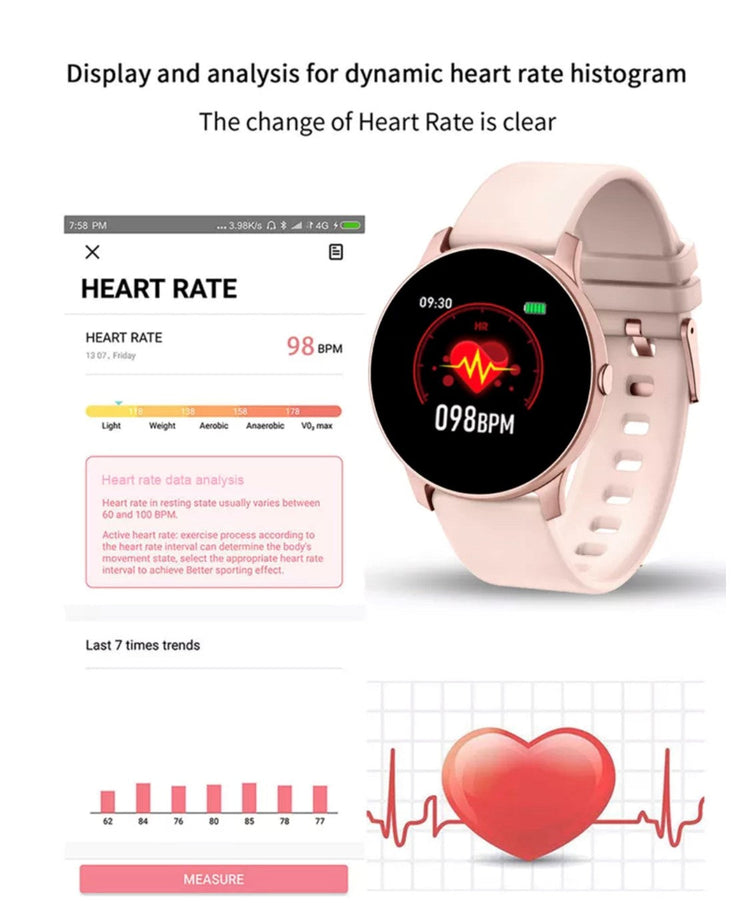 Lige Ultra Thin Smart Bracelet  Black Smart Watch South Africa