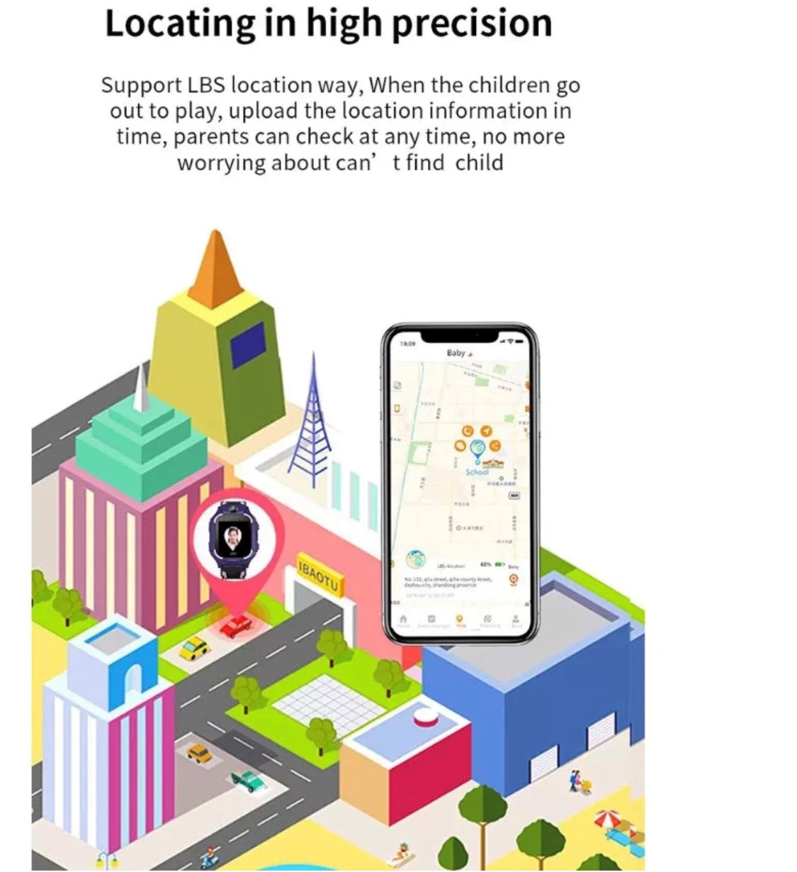 Q19 Smart Watch For Kids Green Smart Watch South Africa