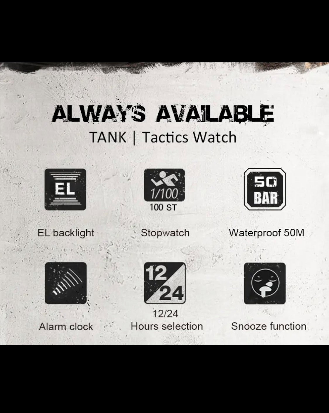 North Edge Tank Black Smart Watch South Africa