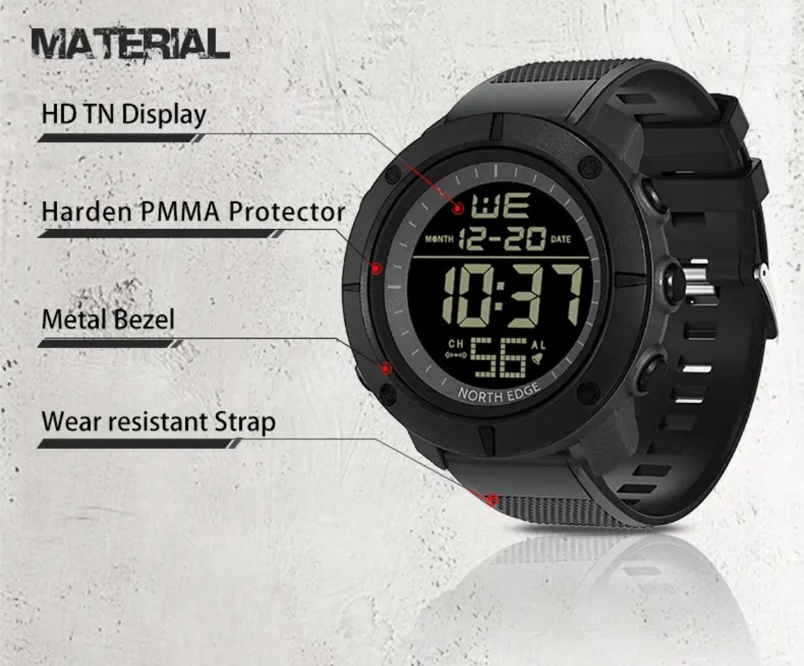 North Edge Tank Black Smart Watch South Africa