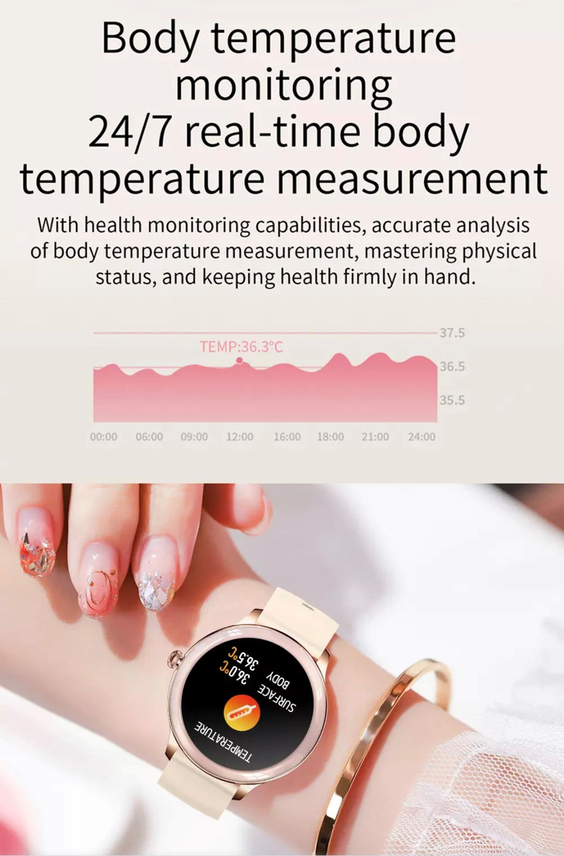 Colmi V33 Pink Smart Watch South Africa