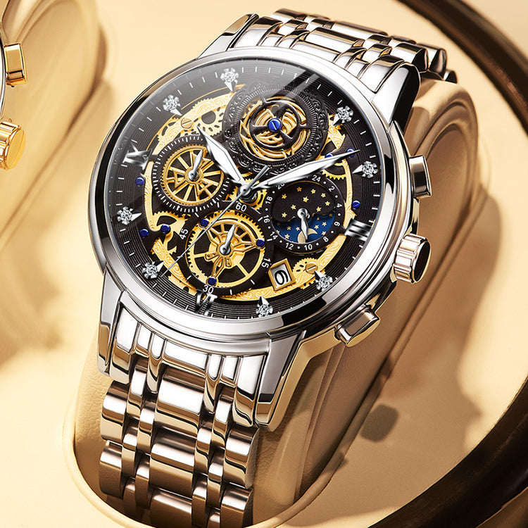 Luxury Fashion Mens Watch: Stainless Steel Waterproof Timepiece | Smart Watch South Africa