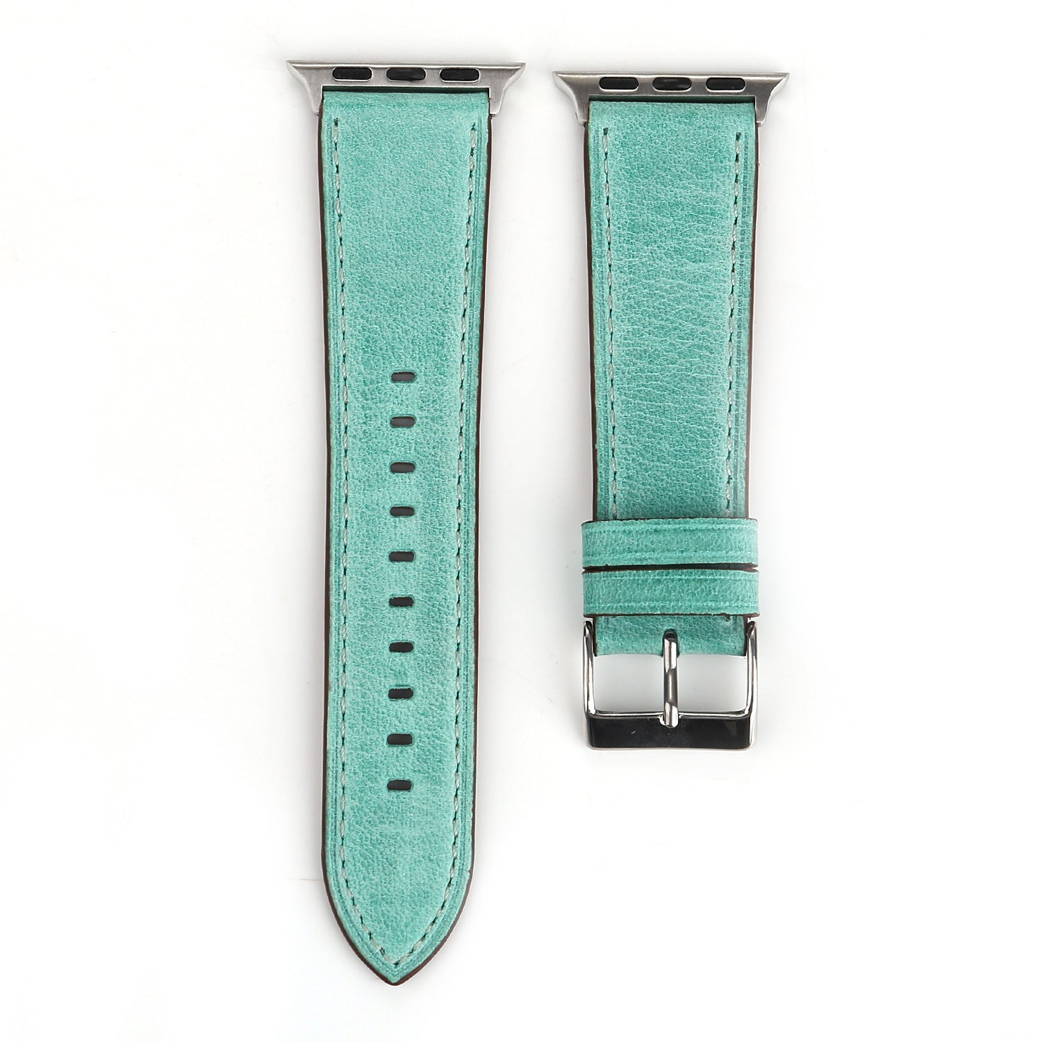 Genuine leather smart watch strap with stainless steel buckle - Smart Watch South Africa