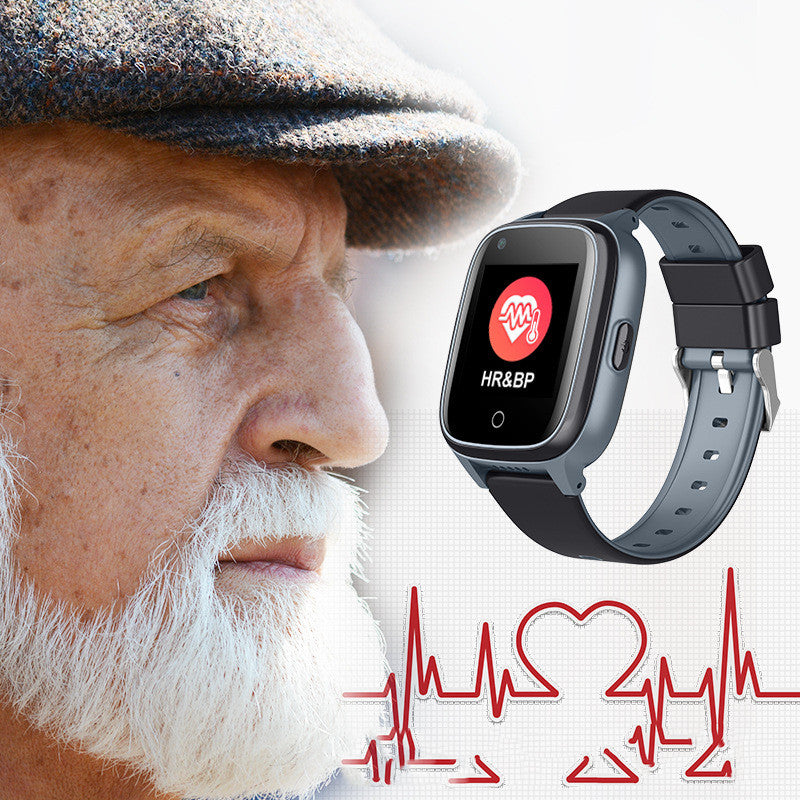 Full Netcom Elderly Intelligent Positioning Phone Watch Video Call Heart Rate Blood Pressure Measurement