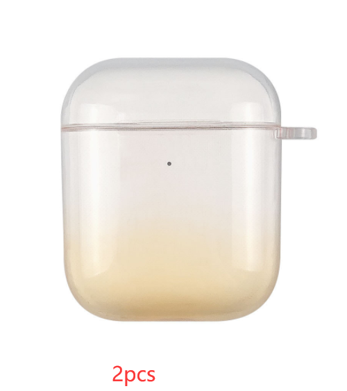 Compatible with Apple Suitable For Airpods Pro Case Gradient Transparent Earphone Protective Shell