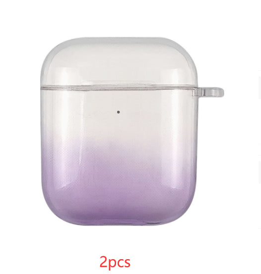 Compatible with Apple Suitable For Airpods Pro Case Gradient Transparent Earphone Protective Shell